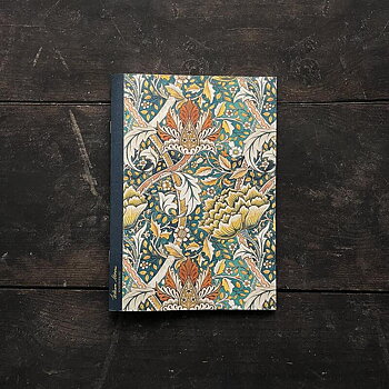 Anteckningshäfte - Windrush grön - William Morris