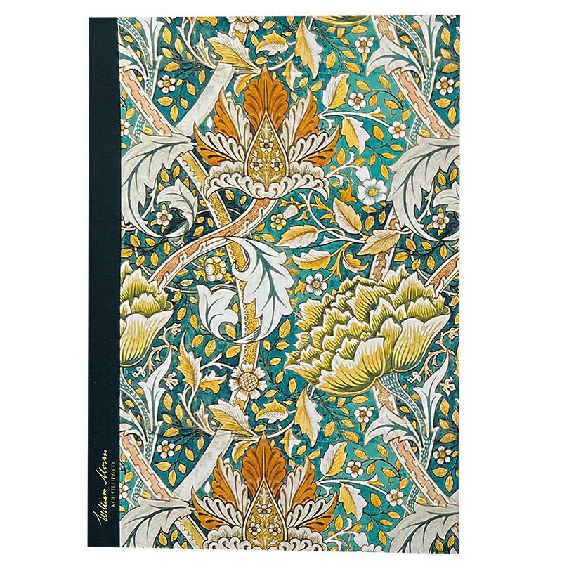 Anteckningshäfte - Windrush grön - William Morris