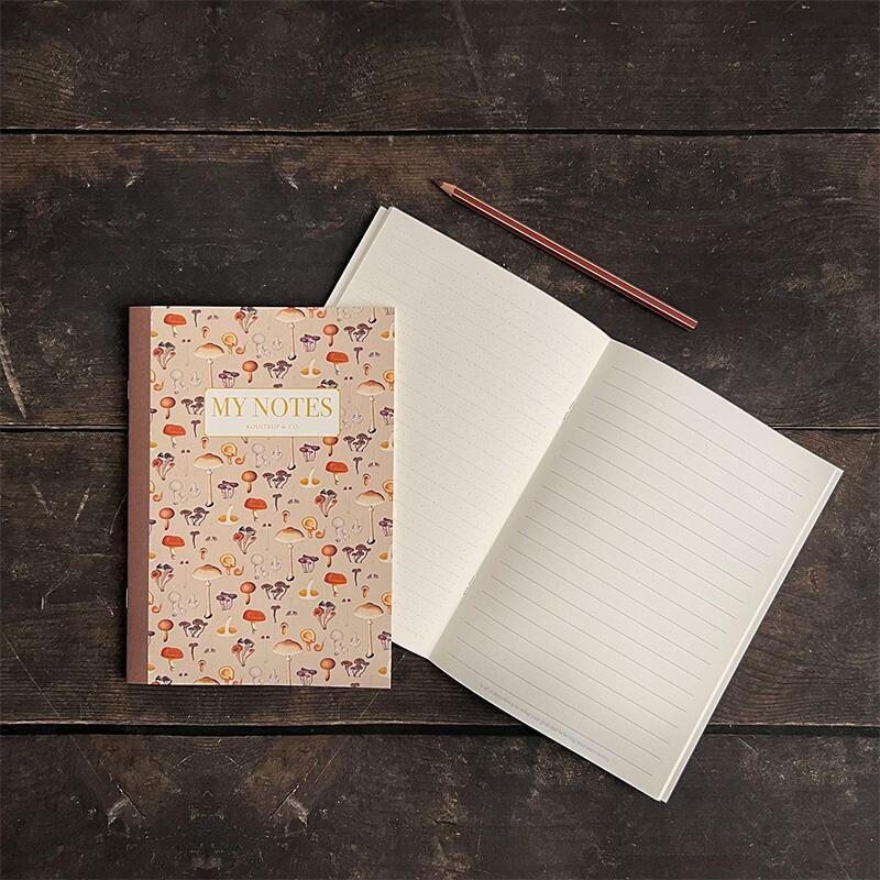 Anteckningshäfte - Flora Danica Svampar Småmönstrad - 5