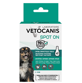 Vetocanis Spot On 2x2ml 2-10kg S