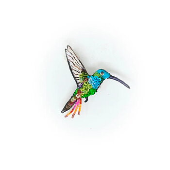 Brosch Emerald Chin Hummingbird, Trovelore