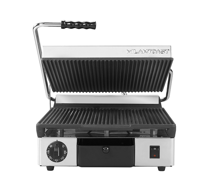 Milan Toast  - Klämgrill - Gjutjärn Kvadrat - Räfflad lagg och bord