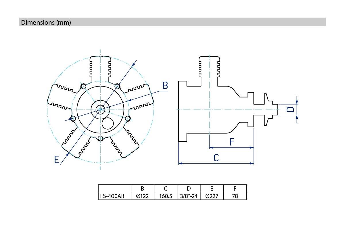 KAVAN FS400AR 4T 5-cylinder radial engine 64.00ccm - 3