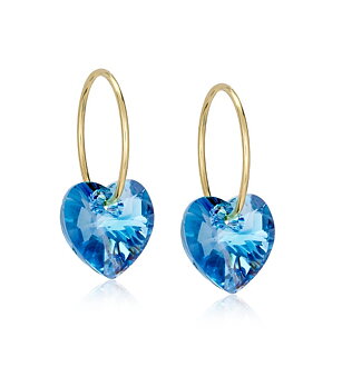 GULDTITAN RING HEART AQUAMARIN 10MM