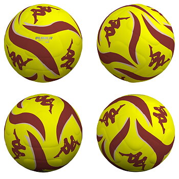 Kappa Player 20.3 HYB Fotboll gul – Hybrid Träningsboll (12-pack)