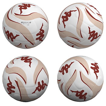 Kappa Player 20.3 HYB Fotboll vit/rosa– Hybrid Träningsboll (12-pack)
