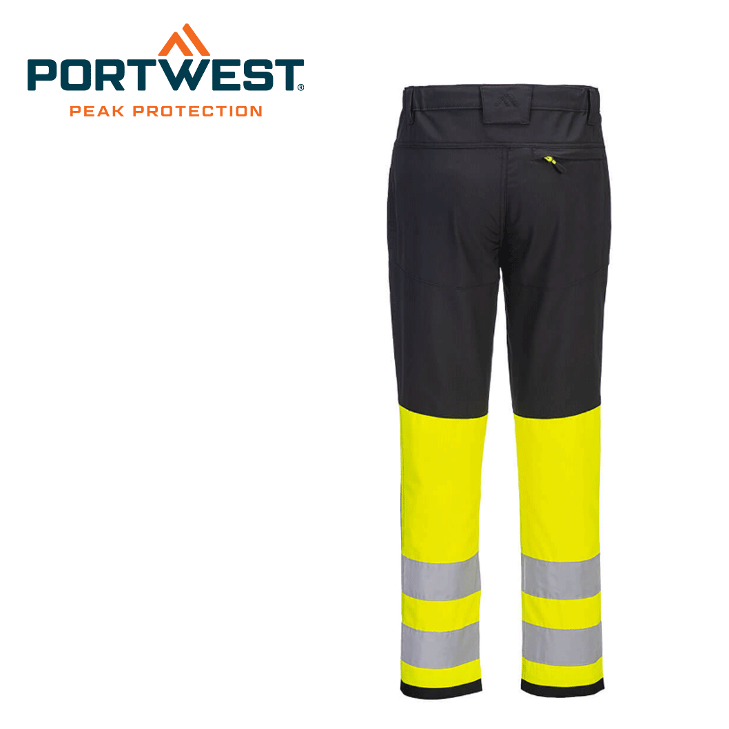 Huoltohousut Portwest Stretch klo 1 Sv/Keltainen - 3