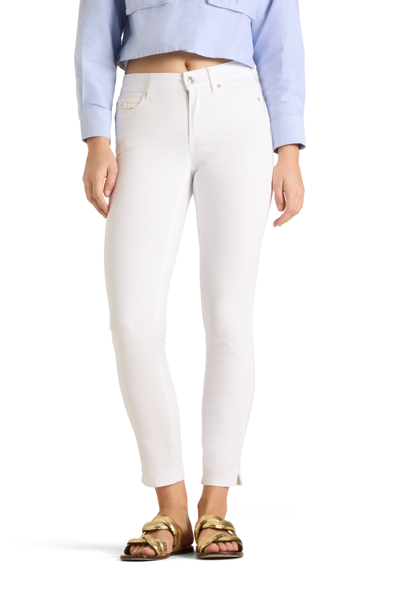 Jeans Piper short modern white vit