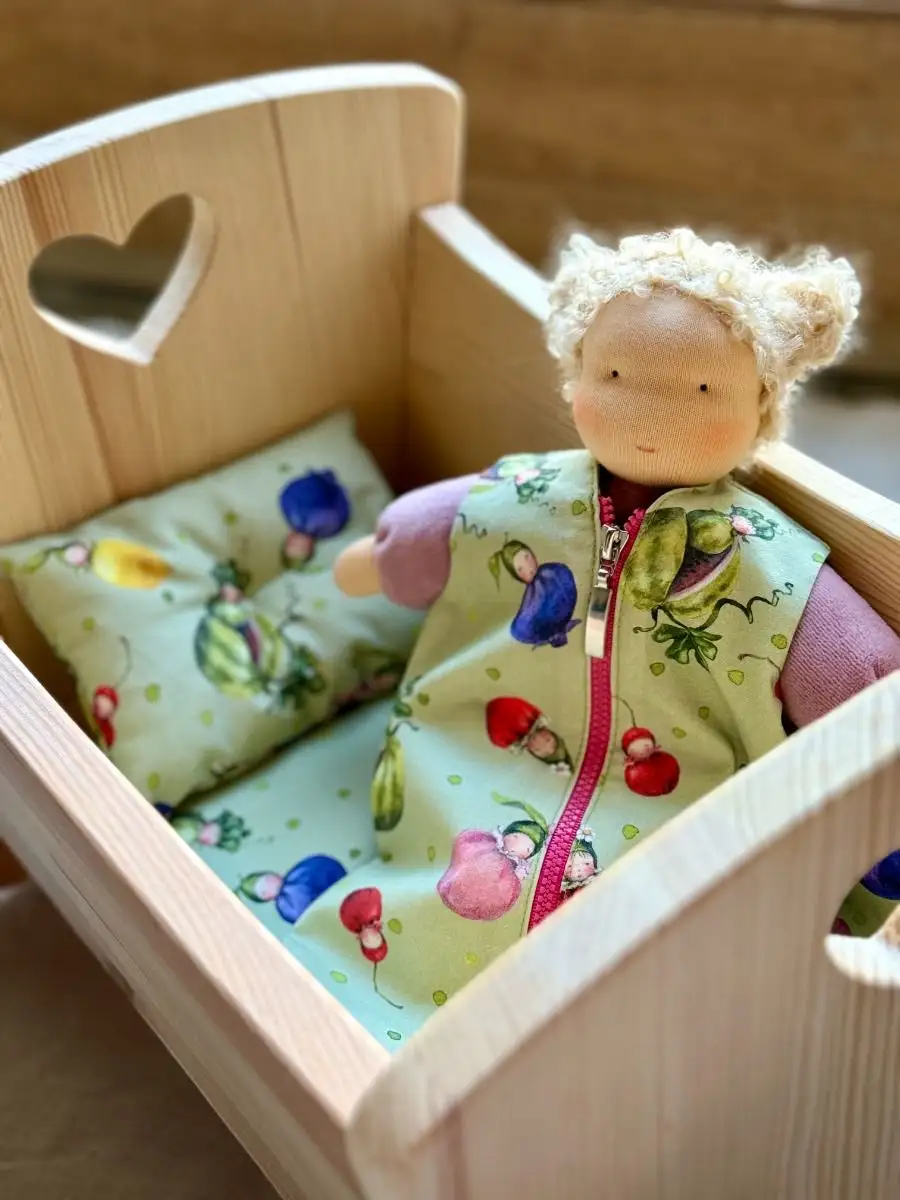 Gör din egen Waldorfdocka Docktillverkningskit – Sunshine Doll (Dollbelge) Dusty Rose  - 3