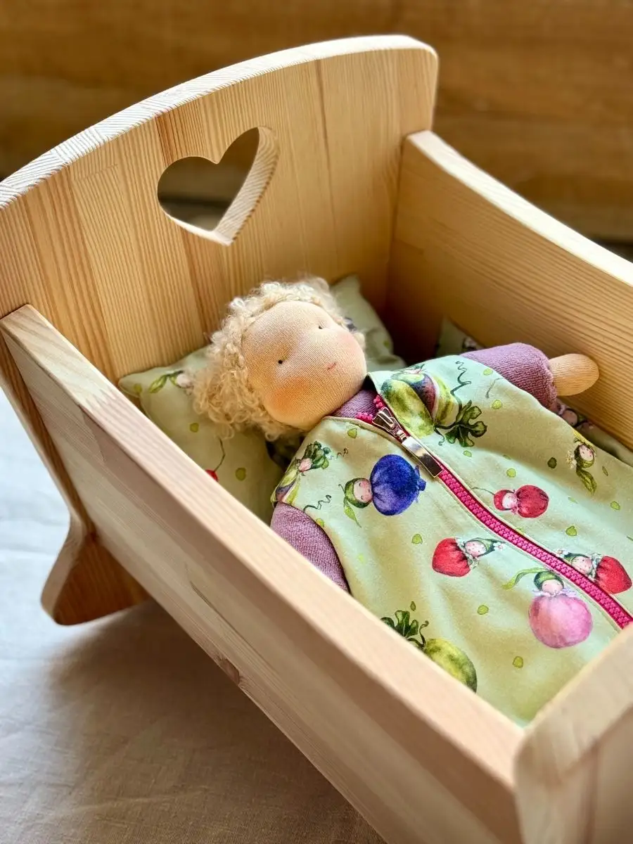 Gör din egen Waldorfdocka Docktillverkningskit – Sunshine Doll (Dollbelge) Dusty Rose  - 4