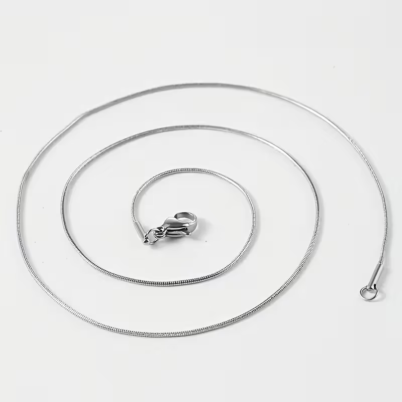 Halskedja "Snake" i rostfritt stål 1,2 mm -flera längder - 3
