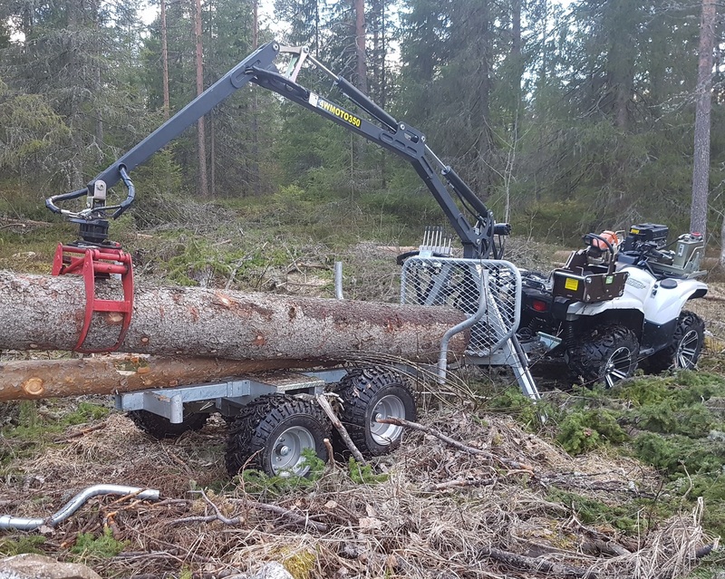 Bronco Griplastarvagn 350-II Hydraulisk drivning och vinsch