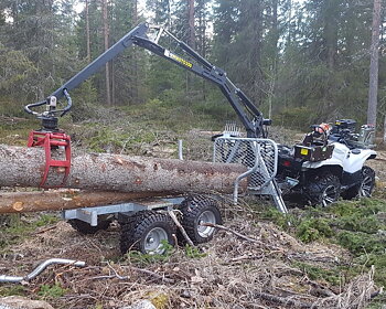 Bronco Griplastarvagn 350-II Hydraulisk drivning och vinsch