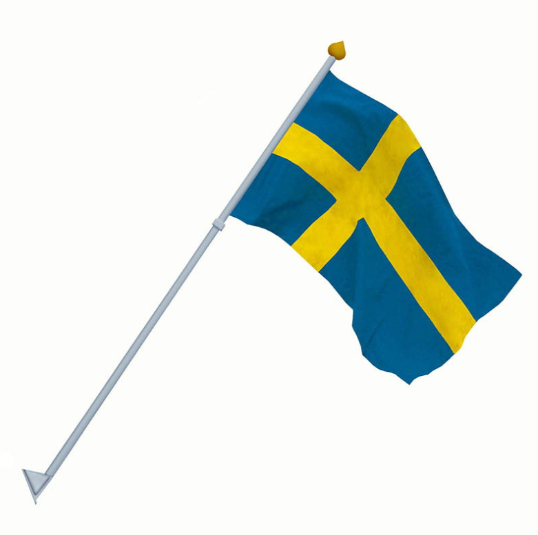 Fasadflagga svenskflagga 70 cm