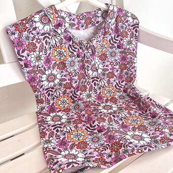 Sista bitarna! NY FÄRGSTÄLLNING! Jerseytyg ekologisk bomull,   "A sweet treat pink", metervara