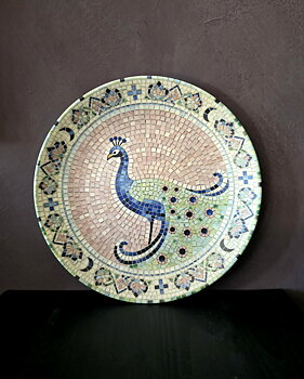Fat / Tallrik - Peacock Ø21 cm