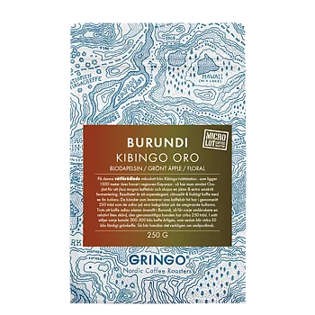 Gringo Nordic - Kibingo Oro - Burundi - Ljusrostade hela kaffebönor - 250g