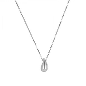 Bud to Rose halsband mini drop - silver