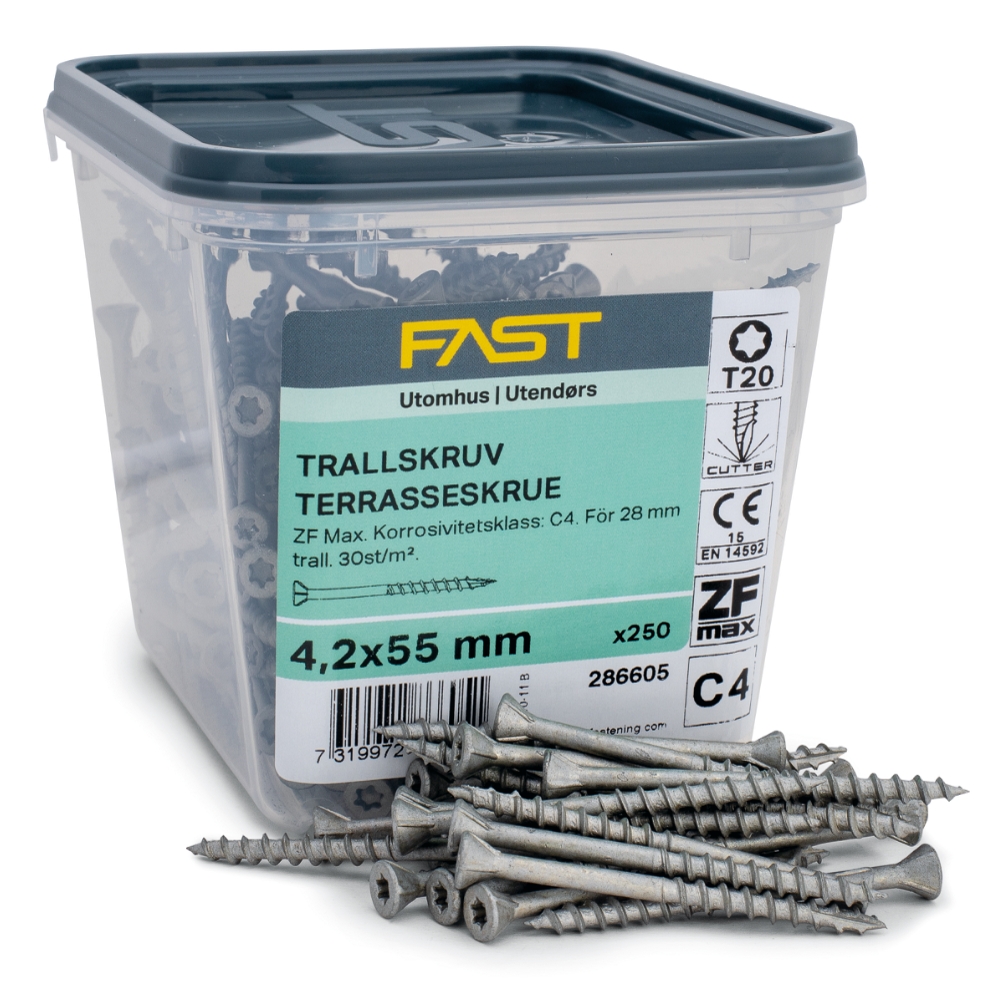 TRALLSKRUV 4,2X55 250ST - 2