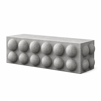 Parkbenk - Block Bubblebench Betong