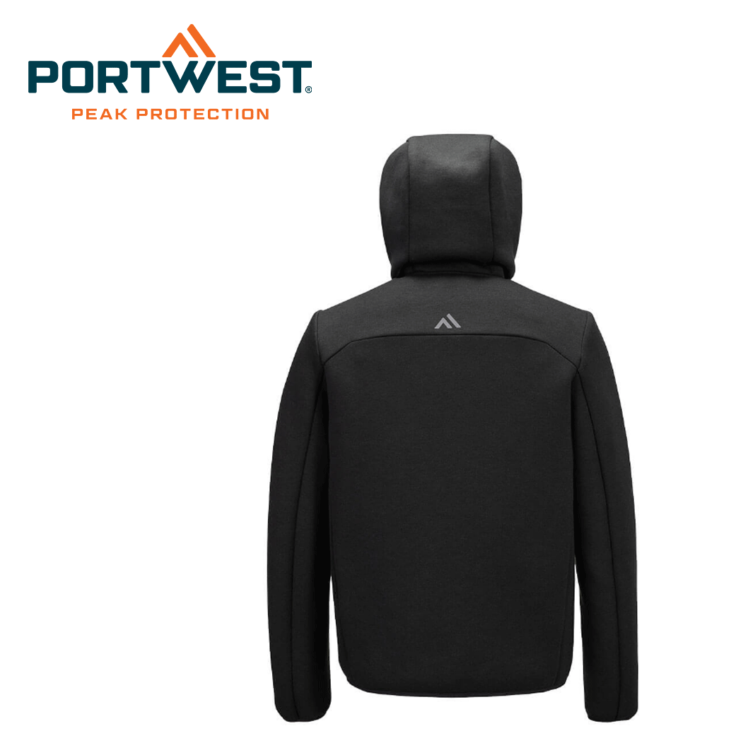 Fleecetakki Portwest Tech Fleece Hood Musta - 3