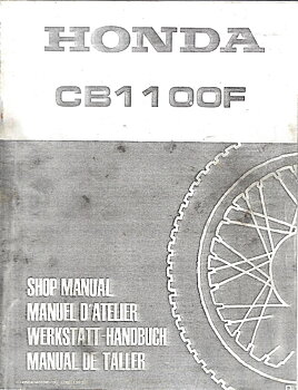 Verkstadshandbok Original Honda CB1100F  1983-84