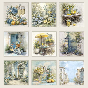 Papper Scrapbooking  Reprint - Summer Meadow -  12x12 (30,5 x 30,5 cm)