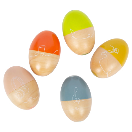 Marackas ägg  i trä från Small Foot - "Groovy Beats" 