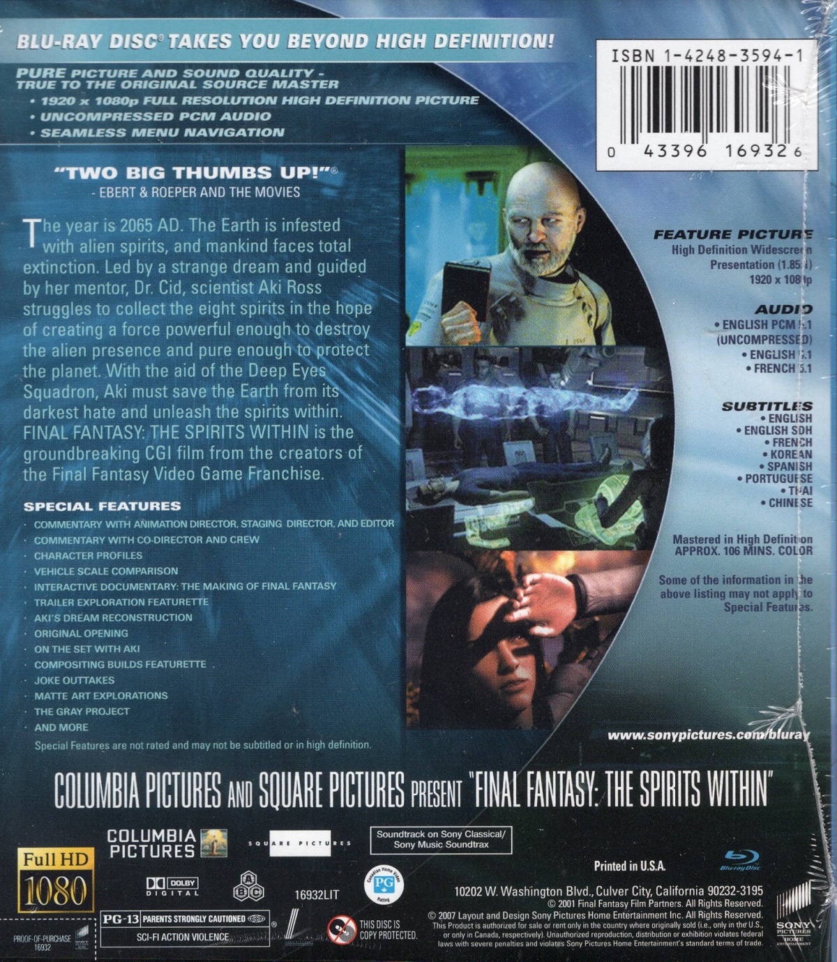 Final Fantasy: The Spirits Within (ej svensk text) (Blu-ray) - 2