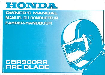 Ägarhandbok Honda CBR900RR  Fire Blade  20009608T