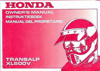 Ägarhandbok Honda XL600V Transalp  20009210P