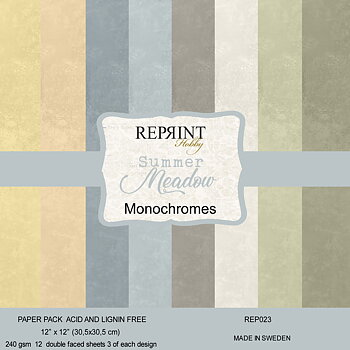 Paperpack Reprint - Summer Meadow  Monochromes -  12x12