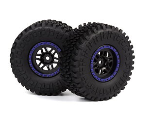 Maverick 150735 Assembled wheel & tyre (blue/2pcs)