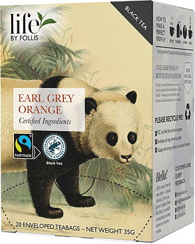 Life by Follis Earl Grey Orange Rainforest Fairtrade - Tepåsar 20-pack