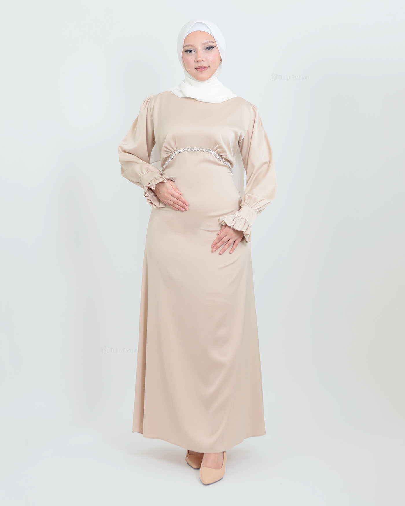 Party dress - Light Beige - 9