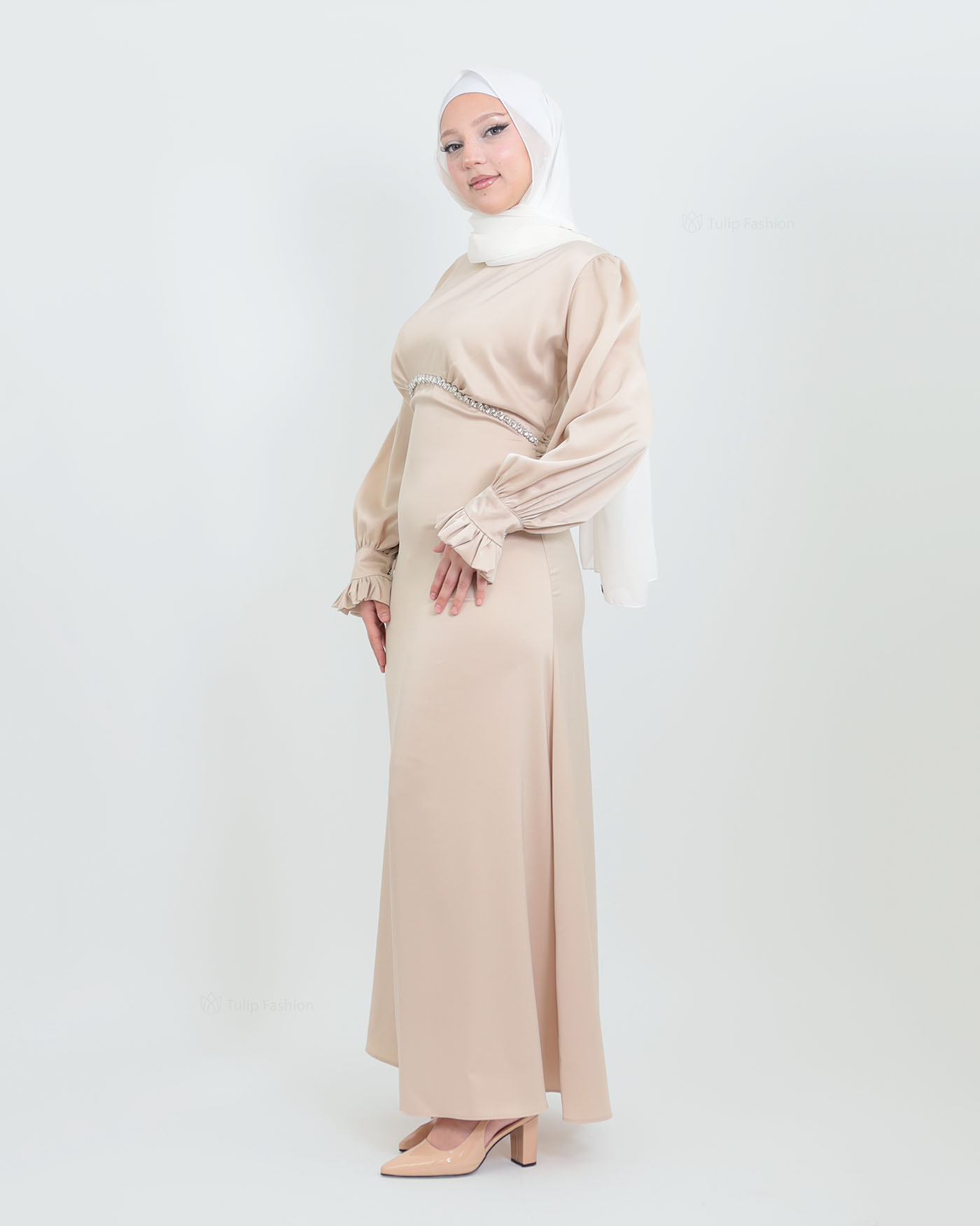 Party dress - Light Beige - 3