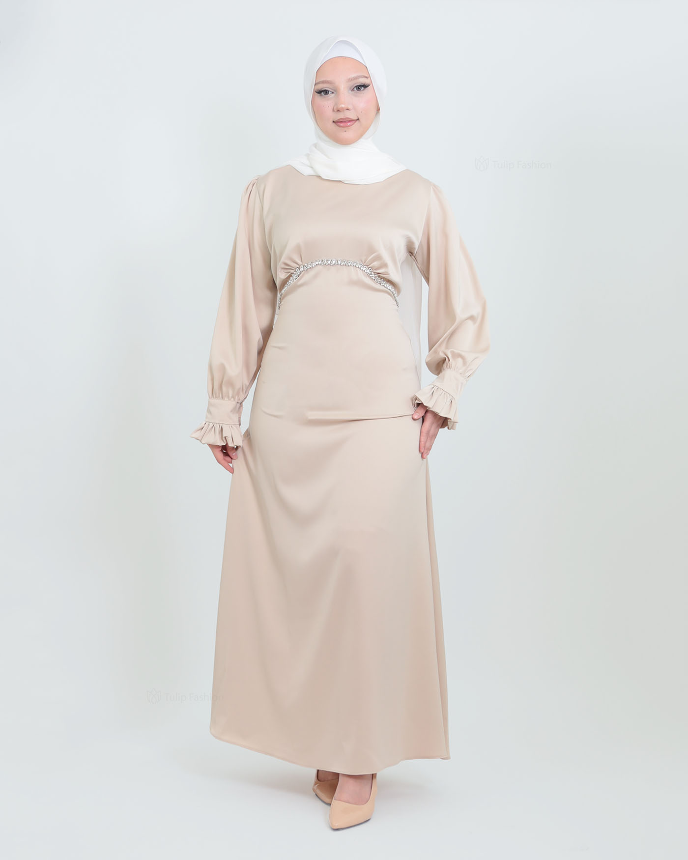 Party dress - Light Beige - 2