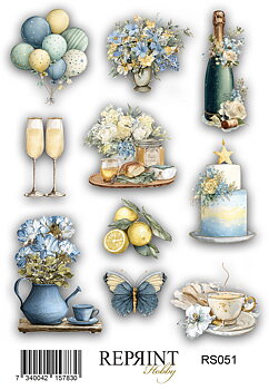 Stickers Reprint - Summer Meadow   -  11x16 cm
