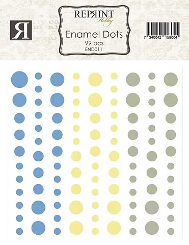 Adhesive Enamel Dots Summer Meadown Collection