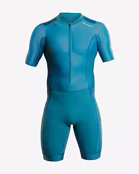 Zone3 Activate+ Short Sleeve Trisuit Men - Aqua Blue