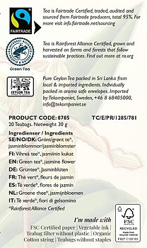 Life by Follis Jasmine Classic Rainforest Fairtrade - Tepåsar 20-pack