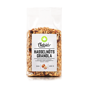 Granola Hasselnöt 400g x6, EKO
