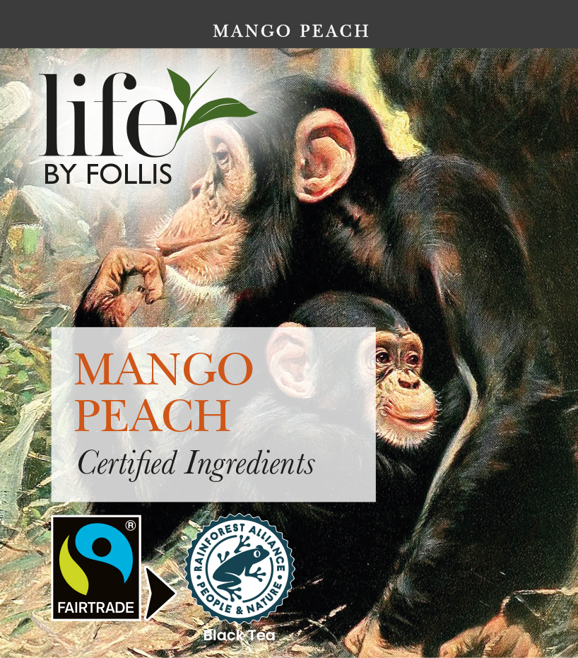 Life by Follis Mango Peach Rainforest Fairtrade - Tepåsar 20-pack - 4