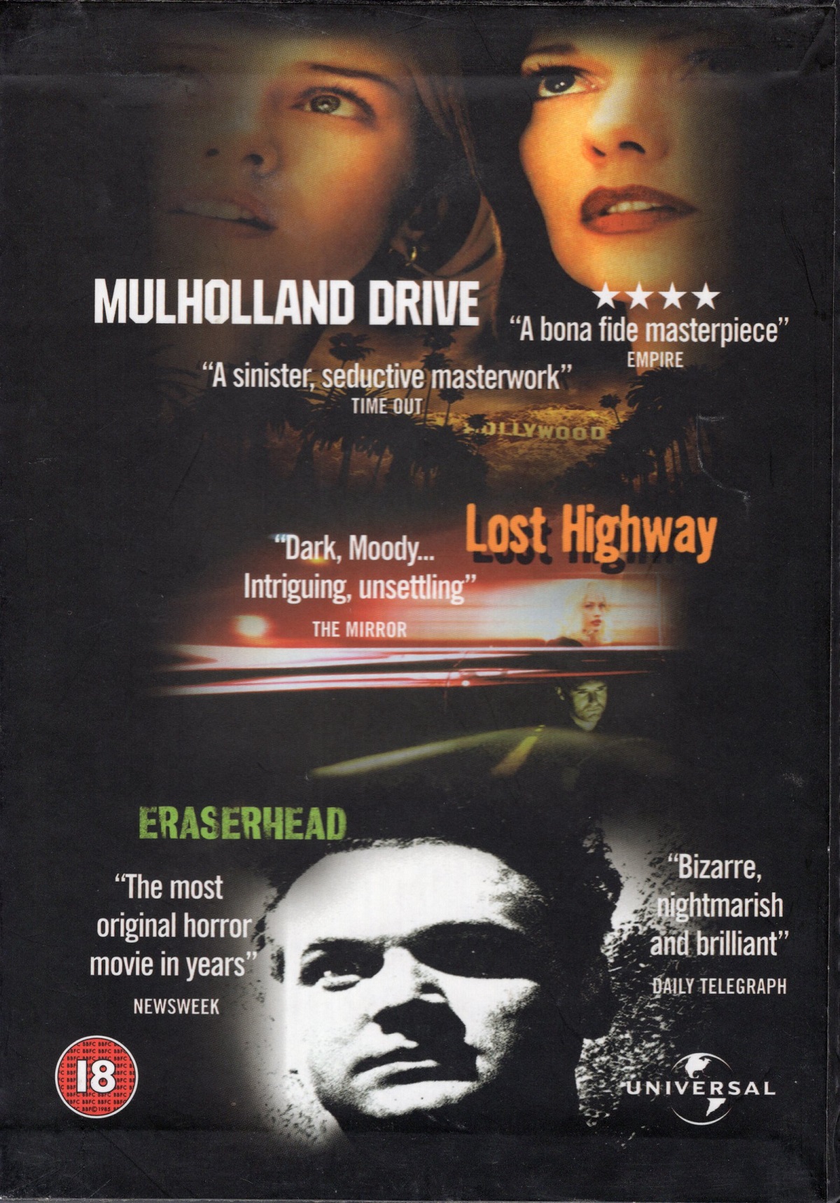 David Lynch: Triple Bill Collection (ej svensk text) (Begagnad) - 2