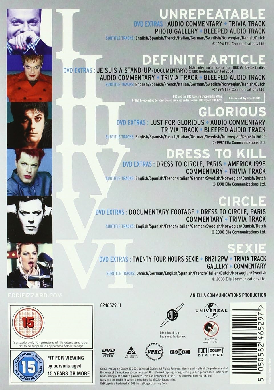 Eddie Izzard MMVI Live DVD Box Set (Begagnad) - 2