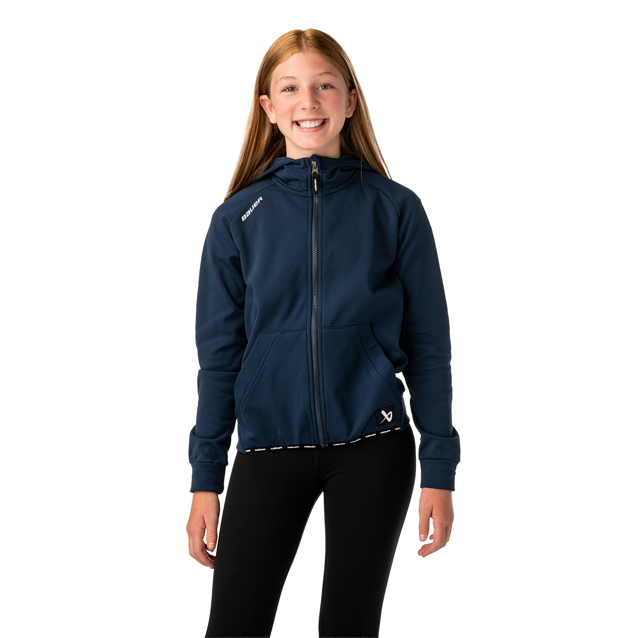 Bauer Team Fleece Zip Hoodie Jr S26