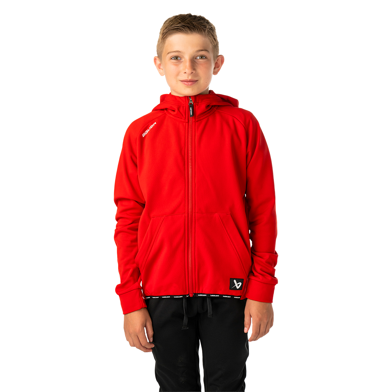 Bauer Team Fleece Zip Hoodie Jr S26 - 6