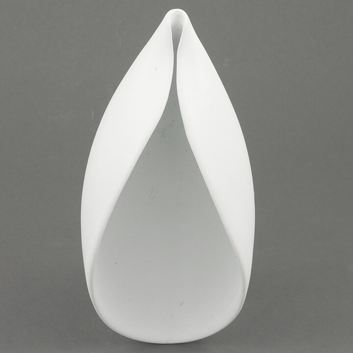 スティグ・リンドべリ Vecklaシリーズ  曲線美の白いボウル Bowl 1950年  18cm (4)