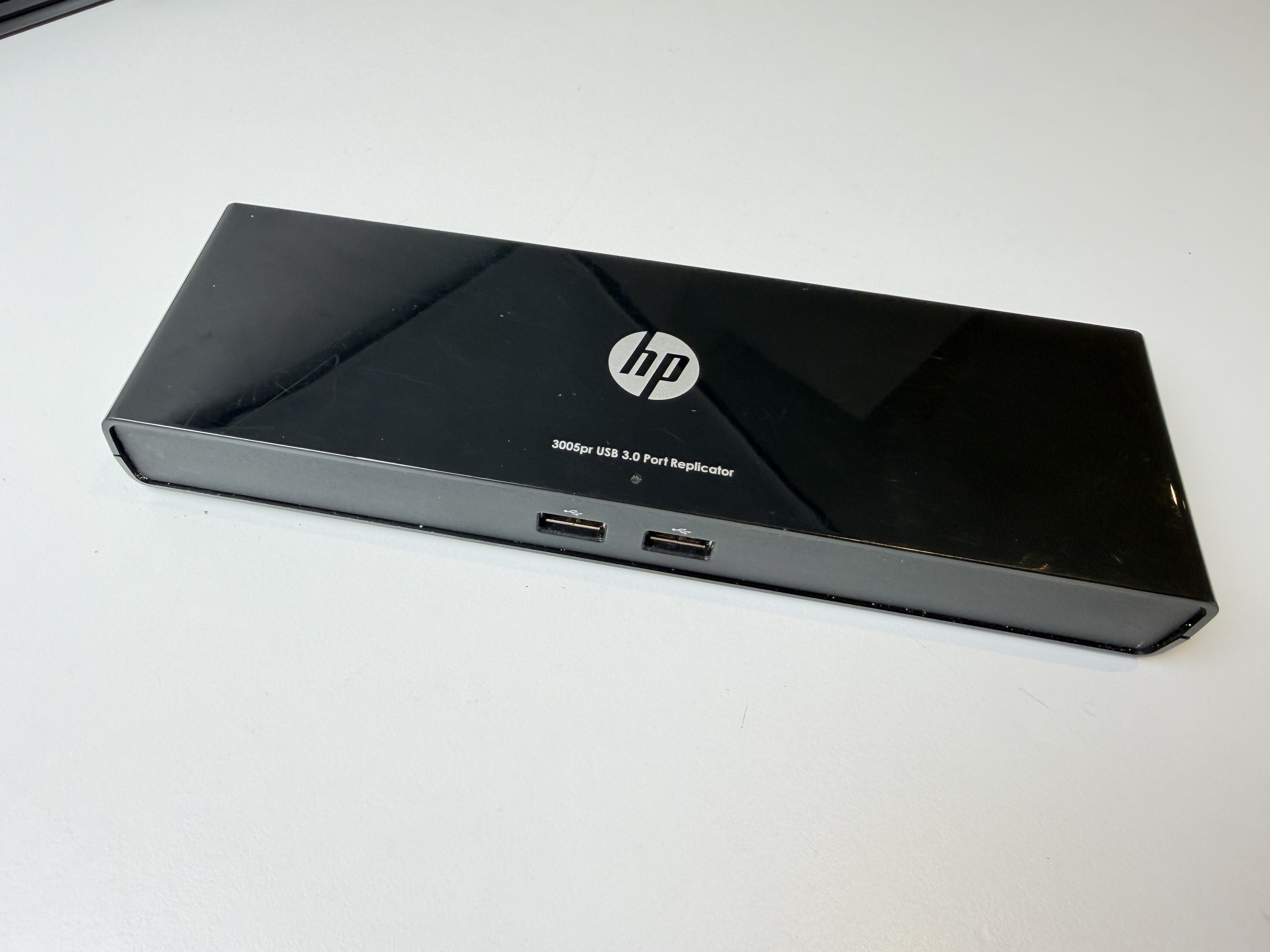 Begagnad HP 3005pr USB 3.0 Port Replicator Dockningsstation Modell HSTNN-IX06 (UTAN AC)