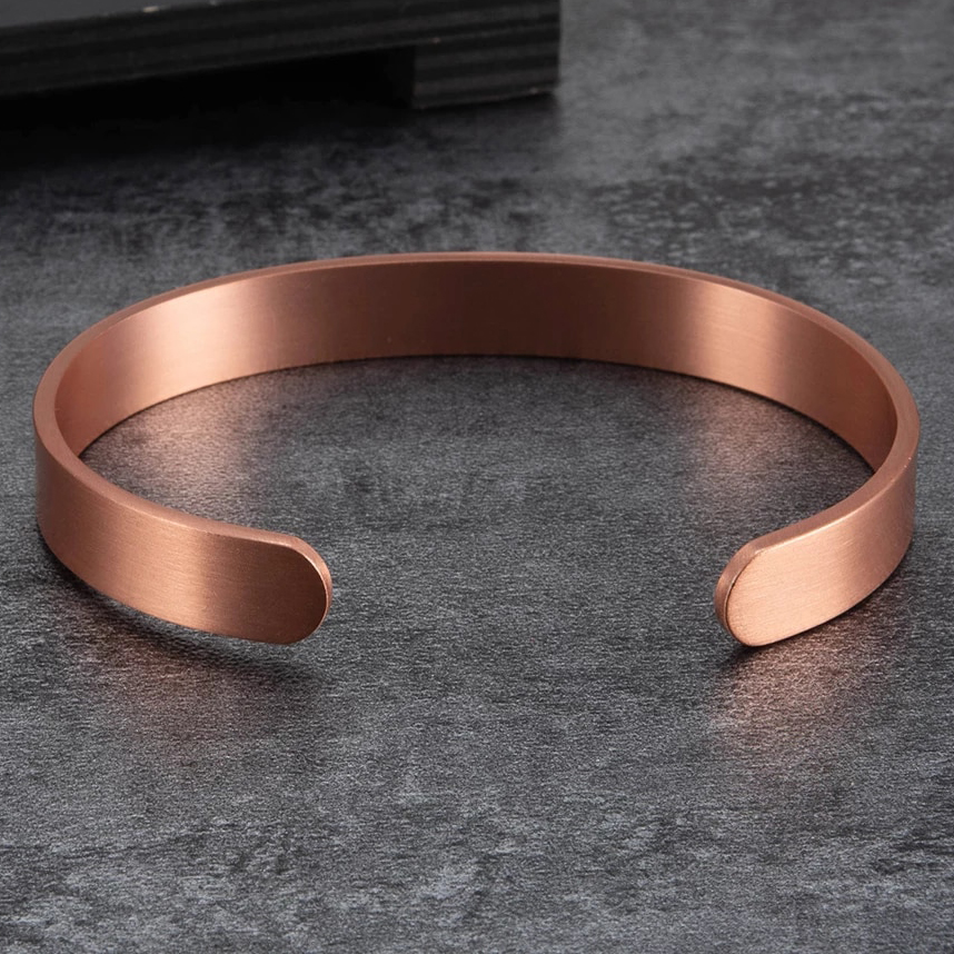 Paketerbjudande -Smyckeset med Magnetarmband och Ring i Antik Koppar med Magneter